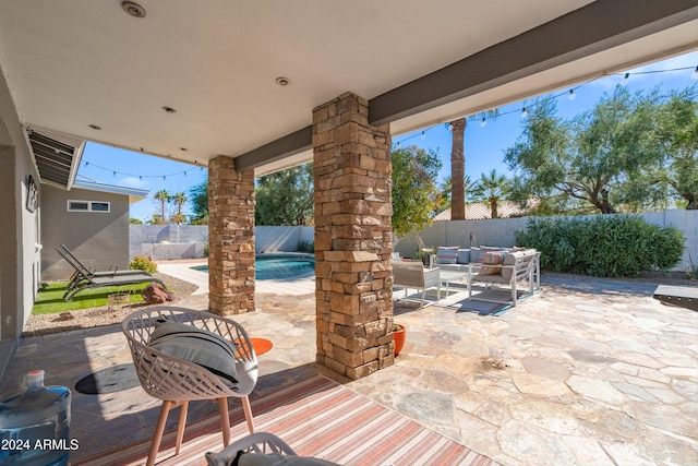 view of patio / terrace featuring outdoor lounge area