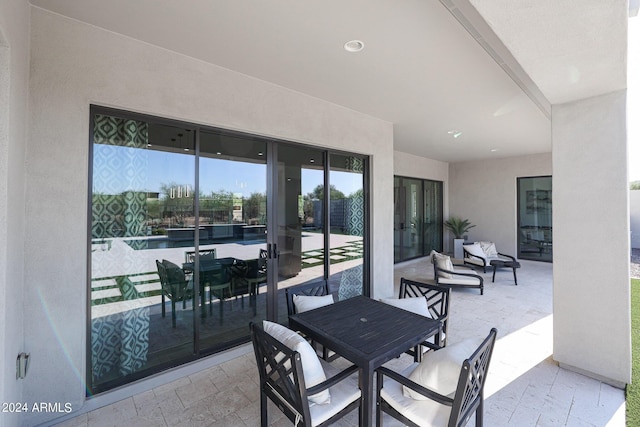 view of patio / terrace featuring outdoor dining area