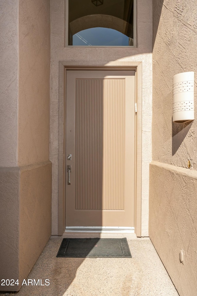 view of entrance to property