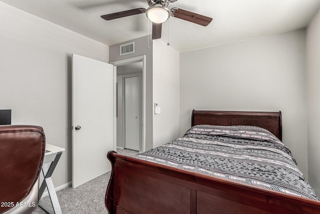 3358 W Sandra Ter, Phoenix, AZ 85053 - bedroom with light colored carpet and a ceiling fan