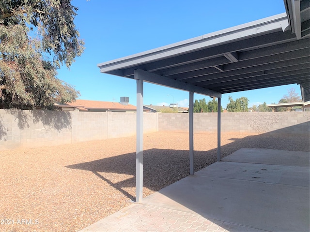 view of patio / terrace with a fenced backyard