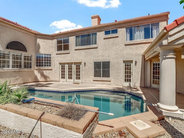 view of pool with a patio