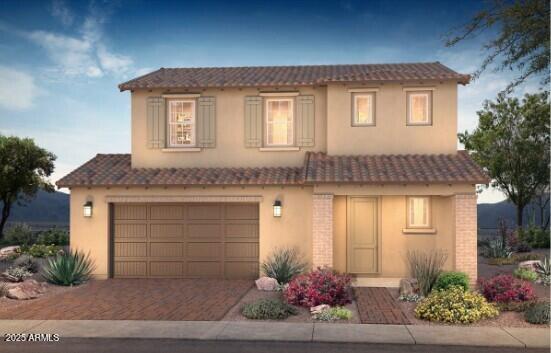 21440 E Sparrow Dr, Queen Creek, AZ 85142 - mediterranean / spanish home with a garage