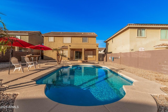 view of pool with a patio