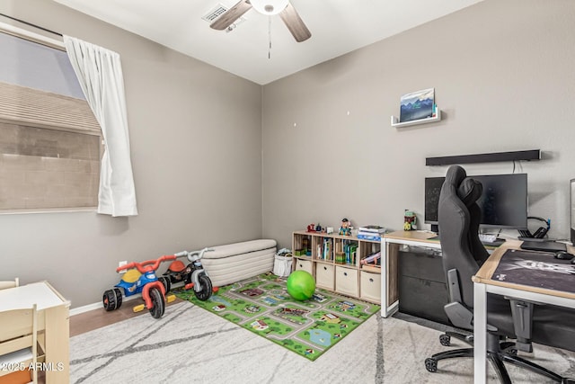 609 S 122nd Dr, Avondale, AZ 85323 - office space featuring a ceiling fan and baseboards