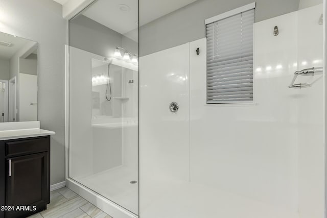 19034 W Yucatan Dr, Surprise, AZ 85388 - full bathroom featuring a walk in shower and vanity