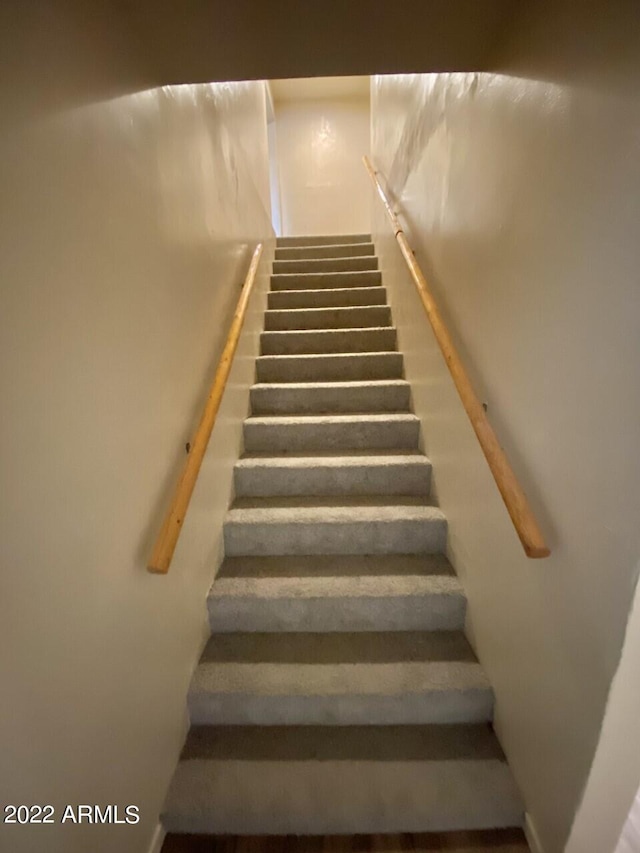 view of stairway
