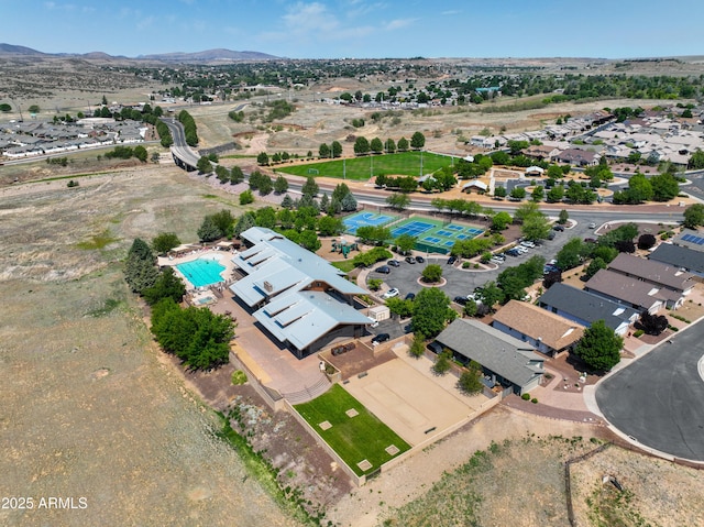12935 E Ramos St, Dewey, AZ 86327 - aerial view of a pool and a mountainous background