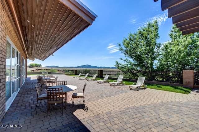 12935 E Ramos St, Dewey, AZ 86327 - view of patio / terrace featuring a mountain view