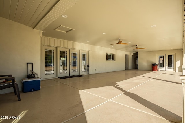 view of patio / terrace featuring french doors