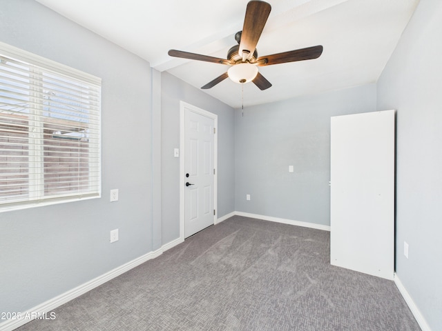 2628 W Marshall Ave, Phoenix, AZ 85017 - carpeted empty room featuring baseboards and a ceiling fan