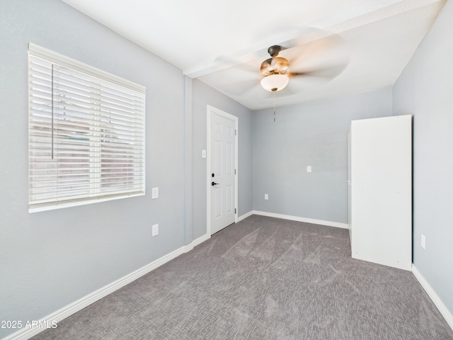 2628 W Marshall Ave, Phoenix, AZ 85017 - carpeted empty room with baseboards and ceiling fan