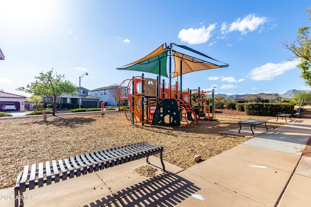 view of communal playground