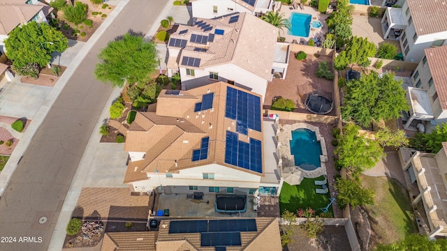 bird's eye view featuring a residential view