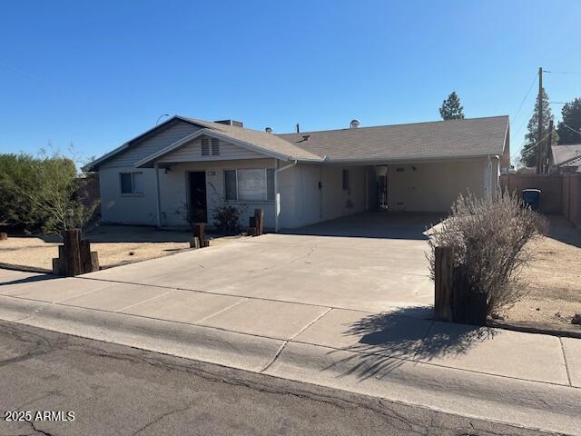 view of ranch-style home