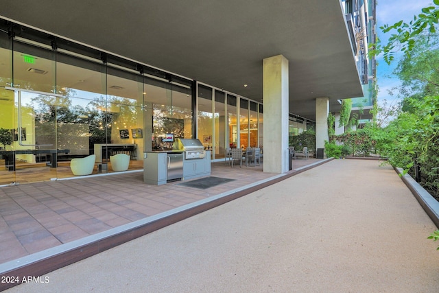 view of patio / terrace with grilling area