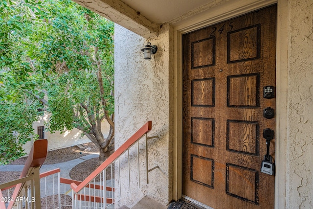 view of entrance to property