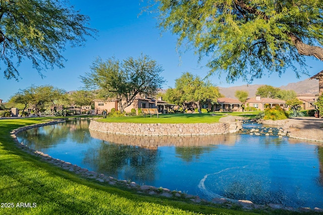 7710 E Golden Eagle Cir, Gold Canyon, AZ 85118 - water view featuring a mountainous background