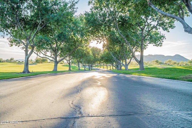 7710 E Golden Eagle Cir, Gold Canyon, AZ 85118 - view of asphalt street featuring a mountain view