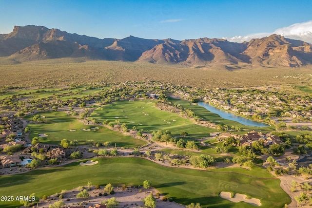 7710 E Golden Eagle Cir, Gold Canyon, AZ 85118 - view of mountain background featuring a nearby body of water and a golf club