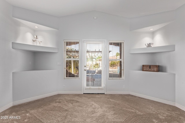 3733 E Kachina Dr, Phoenix, AZ 85044 - spare room with carpet floors, vaulted ceiling, and baseboards