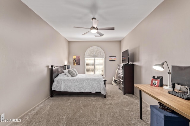3733 E Kachina Dr, Phoenix, AZ 85044 - carpeted bedroom featuring baseboards and ceiling fan