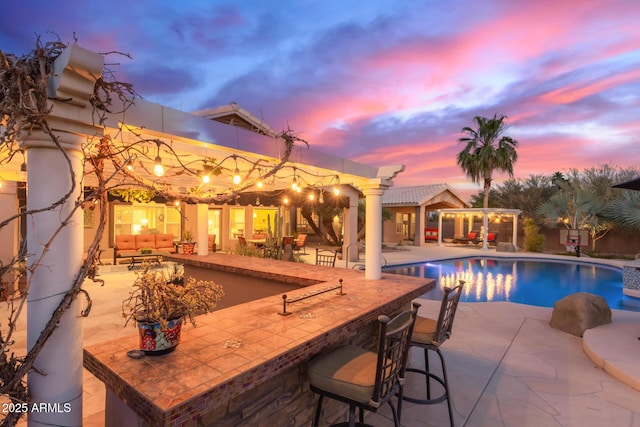 3733 E Kachina Dr, Phoenix, AZ 85044 - swimming pool featuring a patio