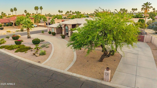 3733 E Kachina Dr, Phoenix, AZ 85044 - view of front of house featuring a residential view, a tiled roof, and stucco siding