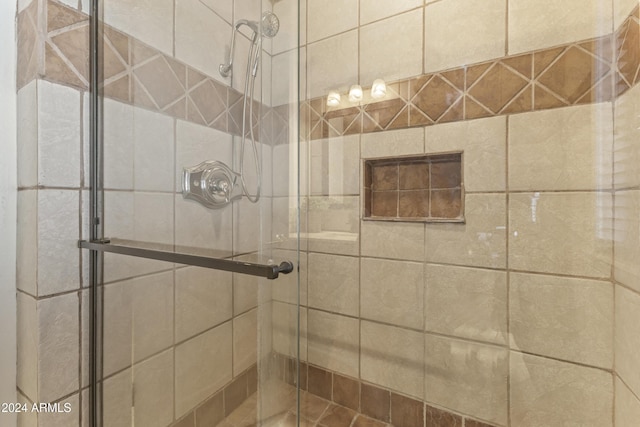 bathroom with walk in shower