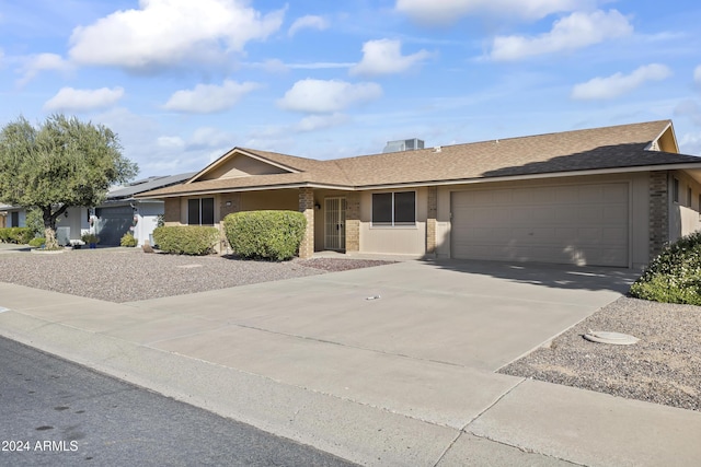 ranch-style house with a garage