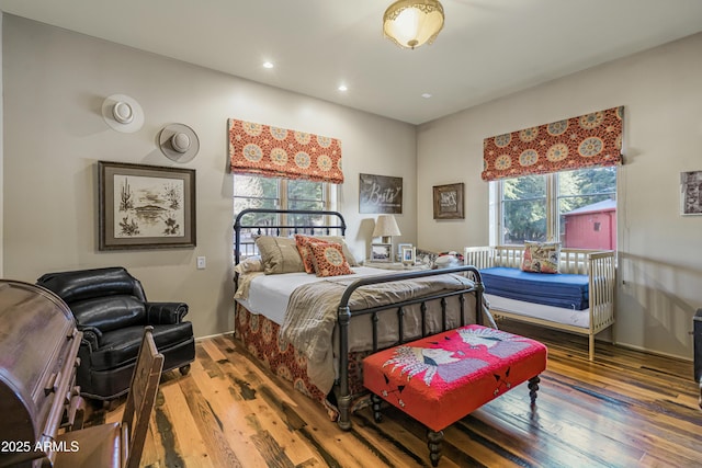 51238 N Pinal Ranch Rd, Miami, AZ 85539 - bedroom with hardwood / wood-style flooring and recessed lighting