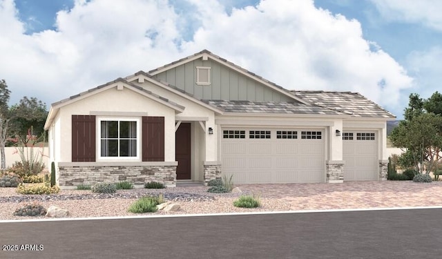 12366 W Marguerite Ave, Avondale, AZ 85323 - craftsman inspired home with board and batten siding, driveway, stone siding, and a garage
