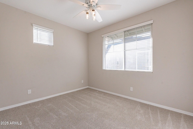 613 W Winchester Dr, Chandler, AZ 85286 - unfurnished room with ceiling fan, light carpet, healthy amount of natural light, and baseboards