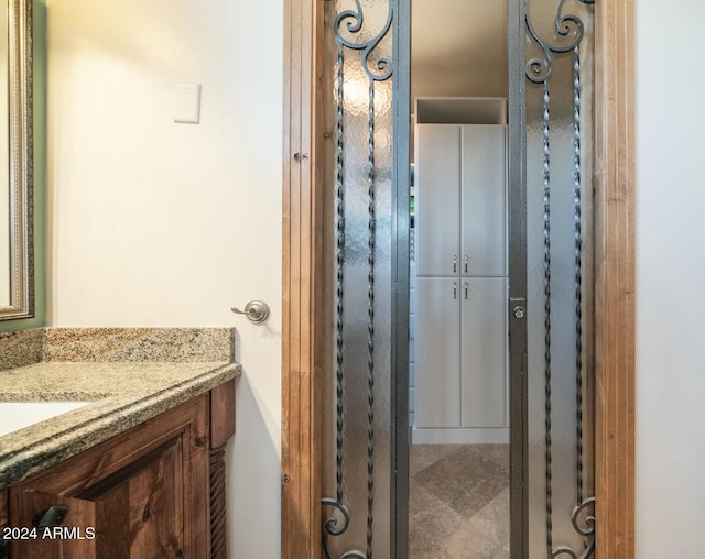 bathroom with vanity