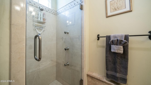 bathroom with walk in shower