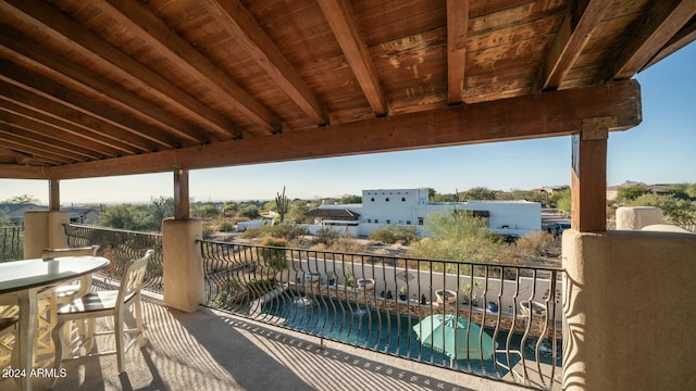 view of balcony