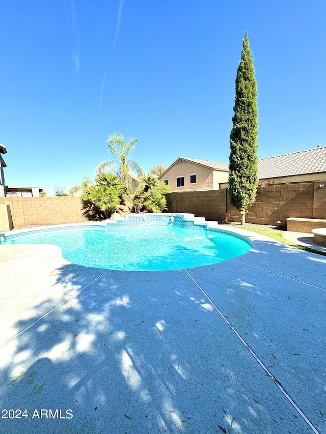 view of pool with a patio