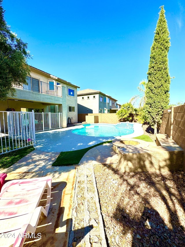 view of pool with a patio