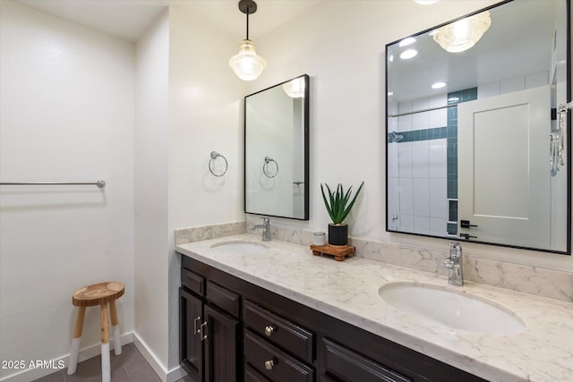 bathroom featuring vanity