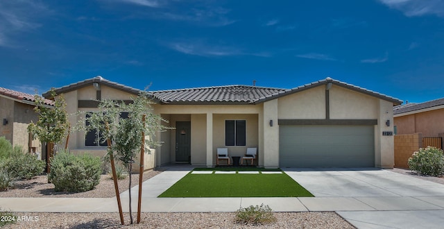 view of front of house featuring a garage