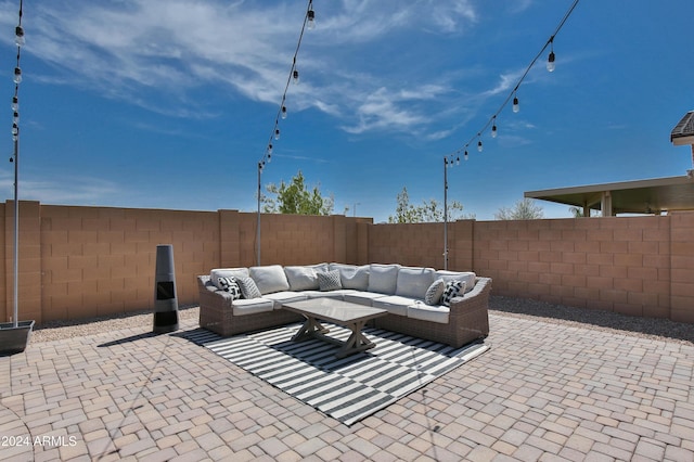 view of patio / terrace with outdoor lounge area