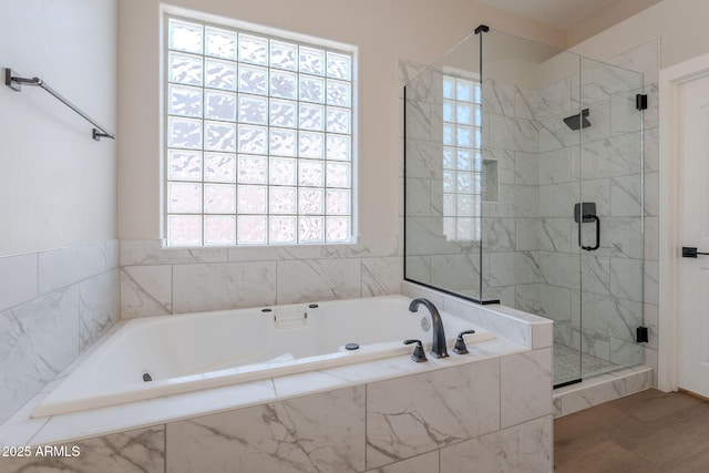 1062 N Robin Ln, Mesa, AZ 85213 - full bathroom with a shower stall and a garden tub