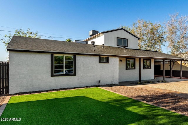 1644 W Mountain View Rd, Phoenix, AZ 85021 - back of property featuring a shingled roof and stucco siding
