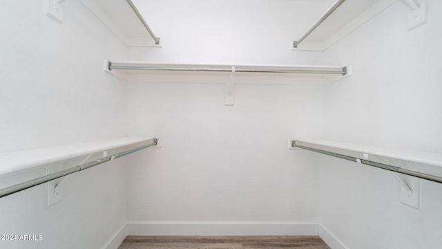 spacious closet with wood-type flooring