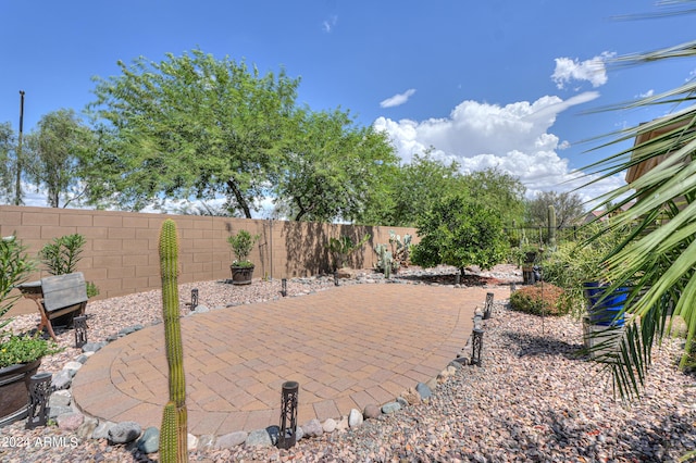 view of patio / terrace with a fenced backyard