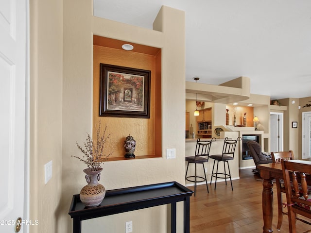 interior space featuring hardwood / wood-style floors