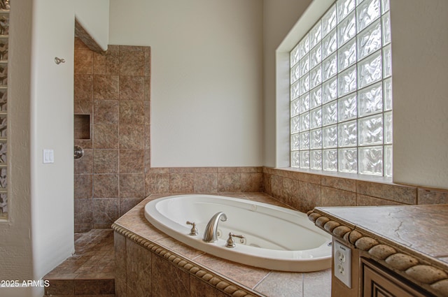 bathroom featuring a bath