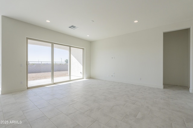 16367 W Desert Mirage Dr, Surprise, AZ 85388 - unfurnished room featuring recessed lighting, visible vents, and light tile patterned floors