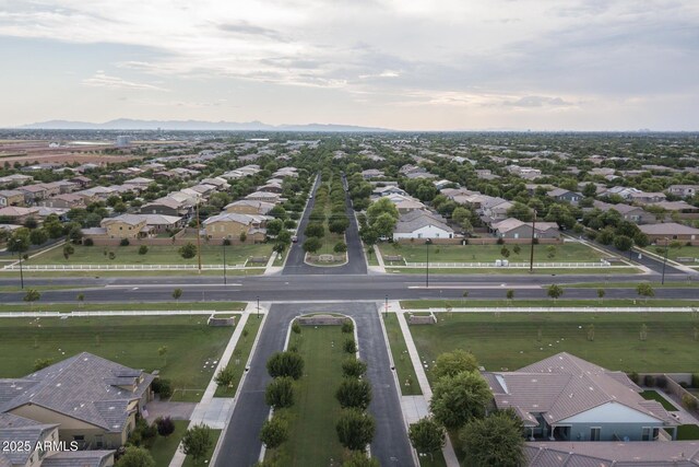 bird's eye view featuring a residential view