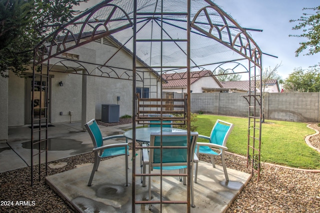 view of patio / terrace with cooling unit